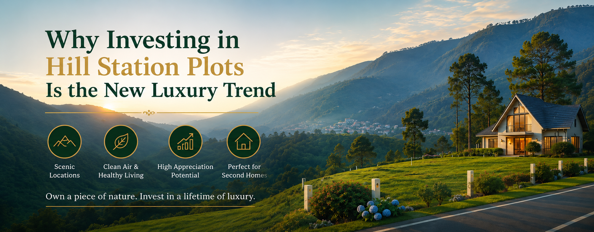 Why Investing in Hill Station Plots Is the New Luxury Trend