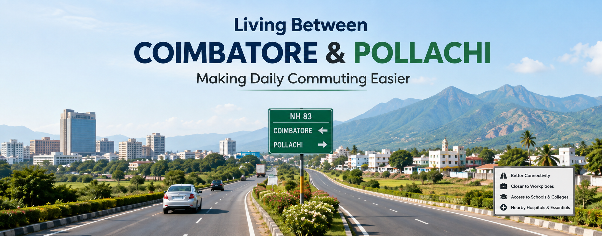 How Living Between Coimbatore and Pollachi Makes Commuting Easier